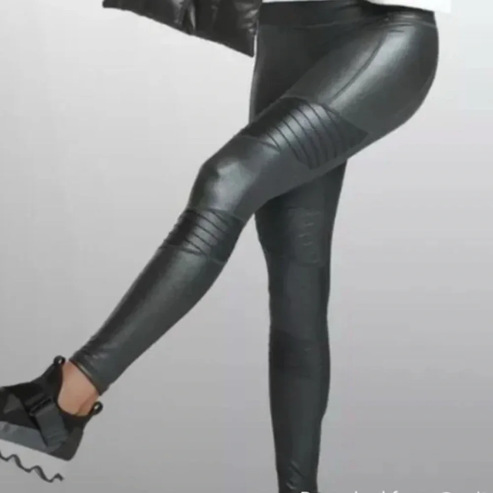 Athleta leggings womens Inclination black Moto Shimmer Tight size medium - Picture 4 of 9